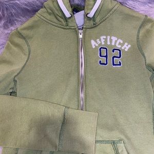 Olive green zip up